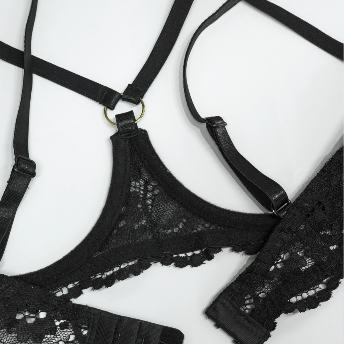 Sexy Lace Bralette Underwire Lingerie Set - Image 7