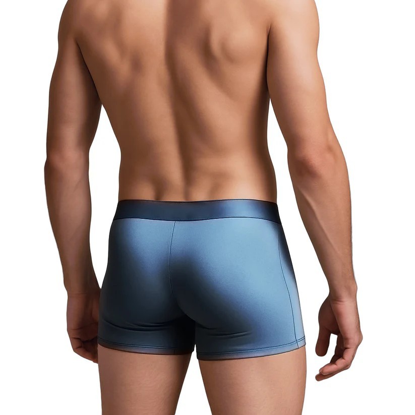 3pcs Satin Silk Boxer Briefs Mid Waist Underpants,Men's Light Luxury Satin Ice Silk Fashion Breathable Boxer Briefs, Silky Sexy Mens Underwear - Image 3